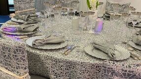 Wedding and silver anniversary table design by Joys Events team